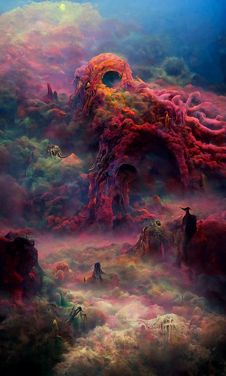 DoeDuffman123's tweet photo. Lovecraftian Studies Part II

#ArtistOnTwitter #DeepLearning #generativeart #aiartcommunity #aiart #discodiffusion #digitalart #clipguideddiffusion #aiartist https://t.co/3etOdfieUU