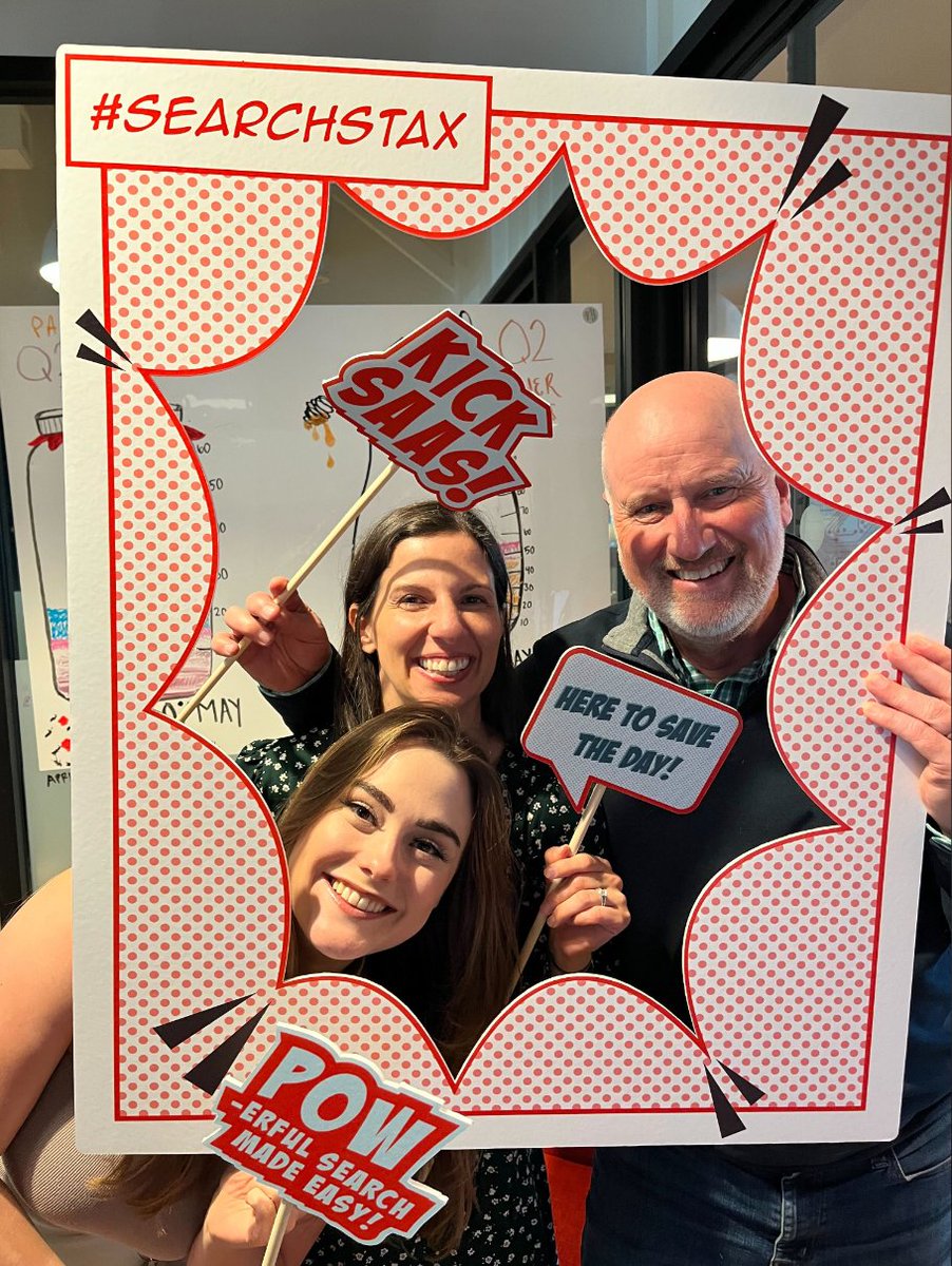 SearchStax's tweet photo. Our pow-erful marketing team is here to save the day!

#kicksass | @tomhumbarger | @allisonmiriani | @searchstax https://t.co/a2VnqzBP25