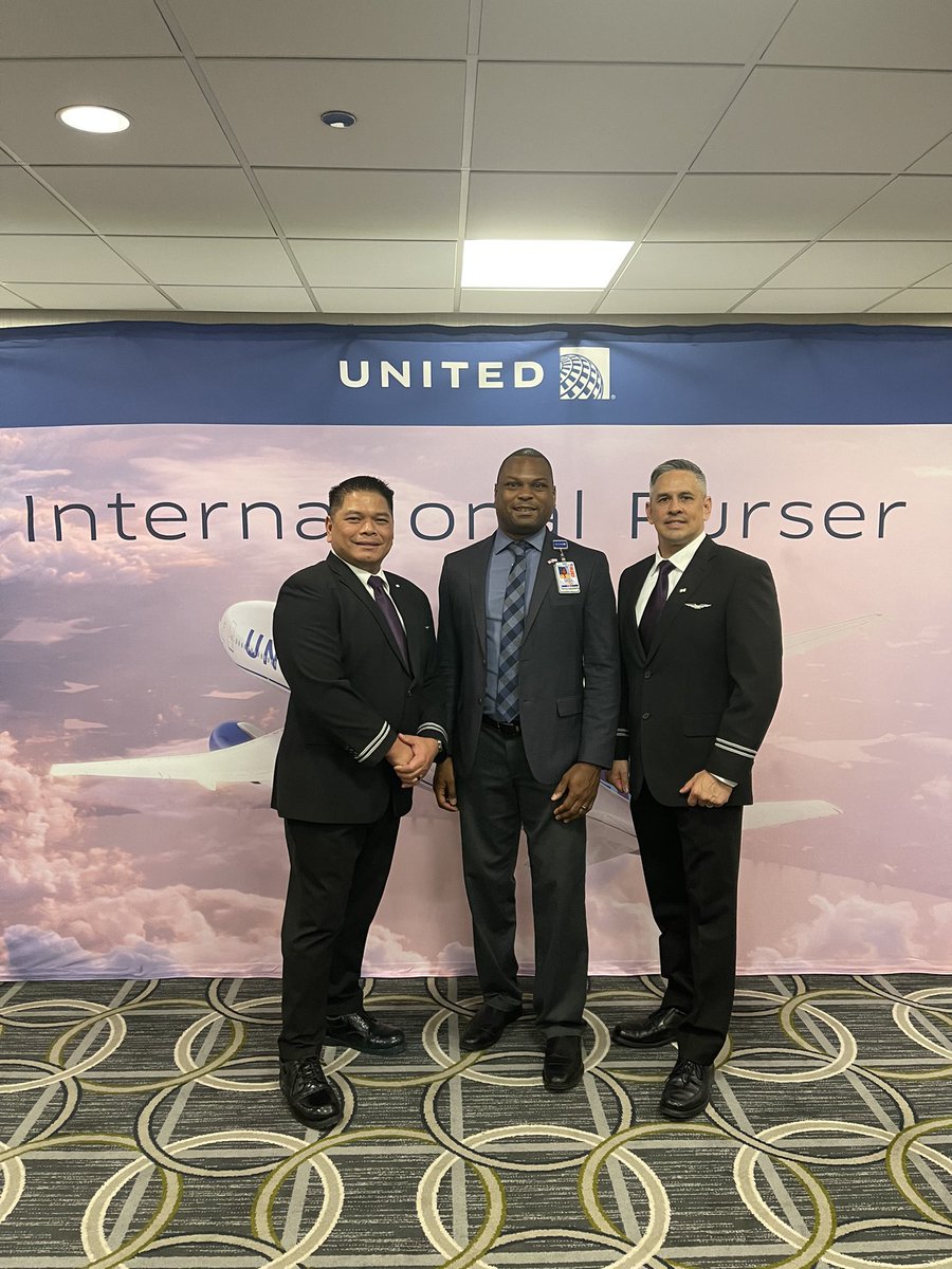 Hafa adai! 
We’re proud to welcome our newest Guam based International Pursers! Congratulations gents! @JenOB_United @weareunited @VaughnMcCallum1 #beingunited #UAIFSBaseGUM #PurserProud