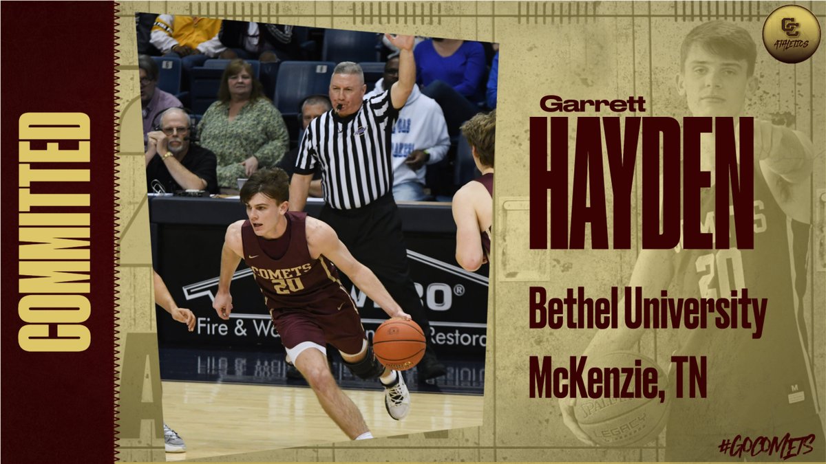 carlislecomets's tweet photo. Congratulations to Garrett Hayden who signed with Bethel University this afternoon. Garrett averaged 24 points, 6.4 rebounds, 3.5 assists, 1.3 steals per game. He finished his career with 1,203 career points. He had a career high 70 points against Paducah Tilghman during the year https://t.co/jhFEZFDctP