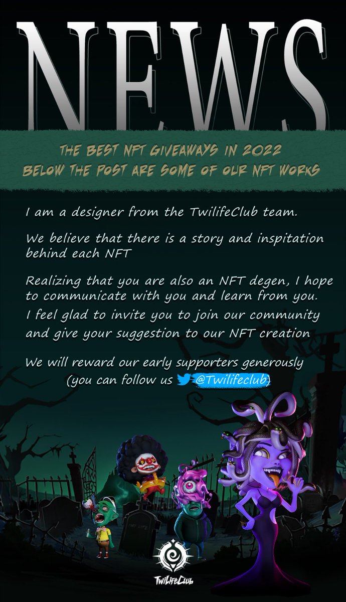 NFT_BOOS2022's tweet photo. 👉🏻We invite you to follow our team @TwiLifeClub

@durus1que
@HearstIngemar
@GeschierM
@SweetDickalisa
@lIlIIIlllIlIIlI
@FuujinAXS
@0xdownshift
@leo123leo123leo
@ReginaF96645130
@Eggplan30744761 https://t.co/1lrWrVkHTo