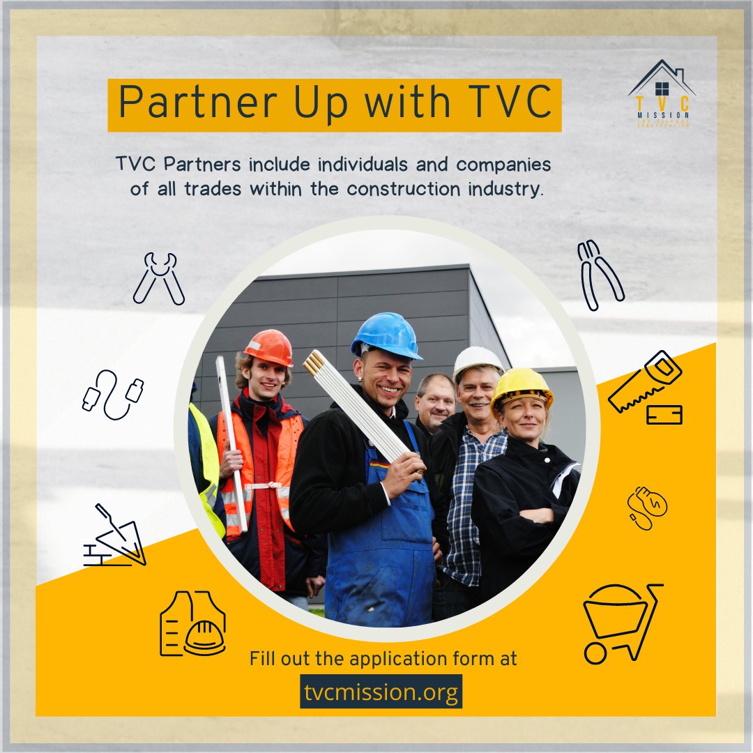 tvcmission's tweet photo. 🏠❤️ We look forward to collaborating!

 https://t.co/lBGyrzSs7v

#tvcmission #nonprofit #thevillageconstruction #rebuild #contractor #builder #charity #donate #giveback #causes #philanthropy #socialgood #volunteer #fundraising https://t.co/qmqjMUoyu9