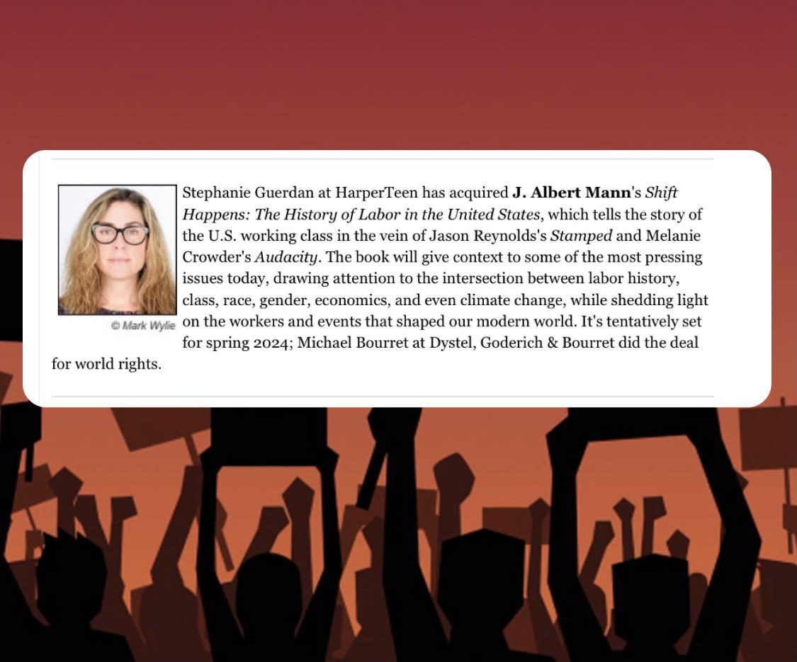 Excited and honored to be writing this important history! <a href="/HarperCollins/">HarperCollins</a> <a href="/MichaelBourret/">Michael Bourret (inactive)</a>