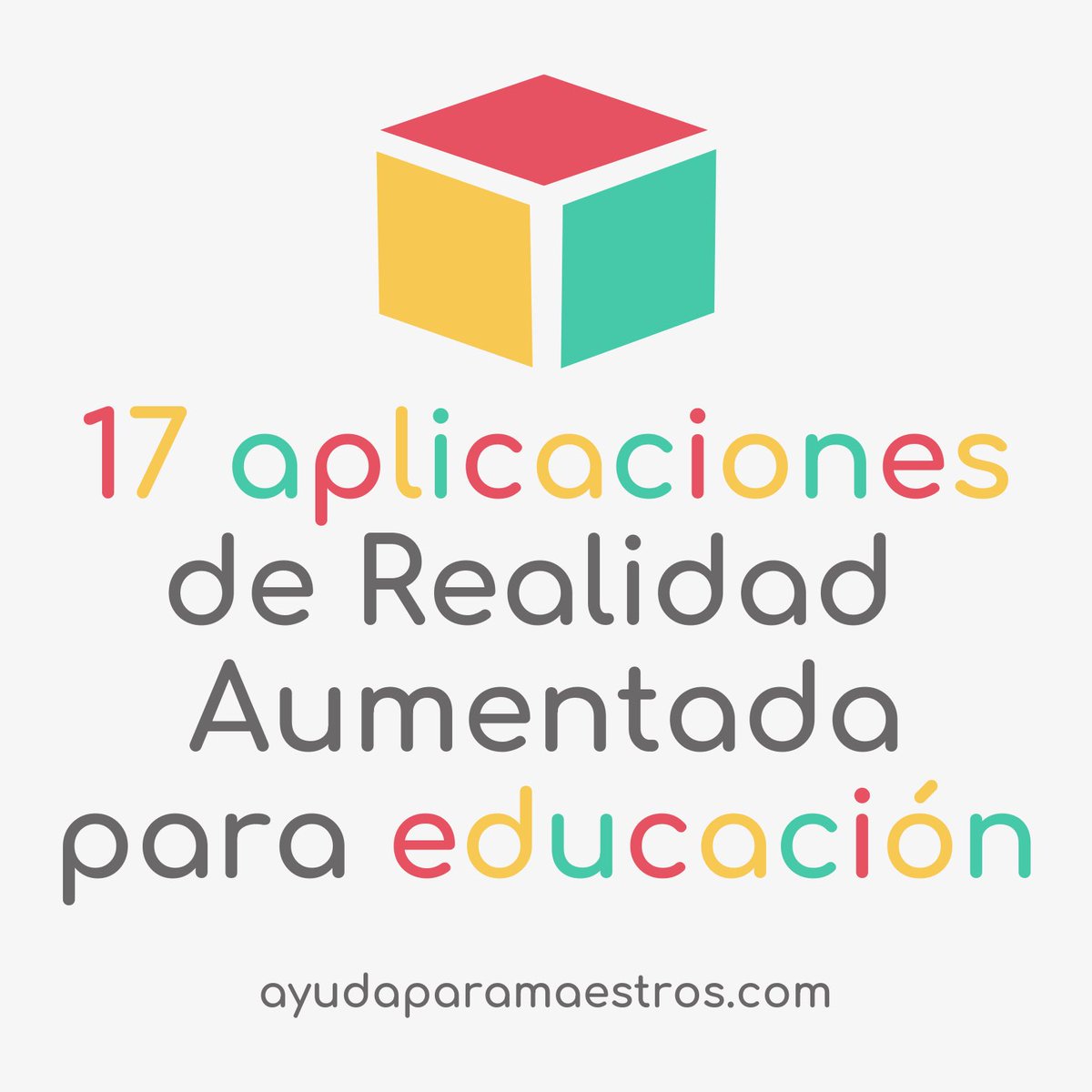 17 aplicaciones de Realidad Aumentada para educación. 👉 ayudaparamaestros.com/2020/04/17-apl… Por <a href="/Manu___Velasco/">Manu Velasco</a>