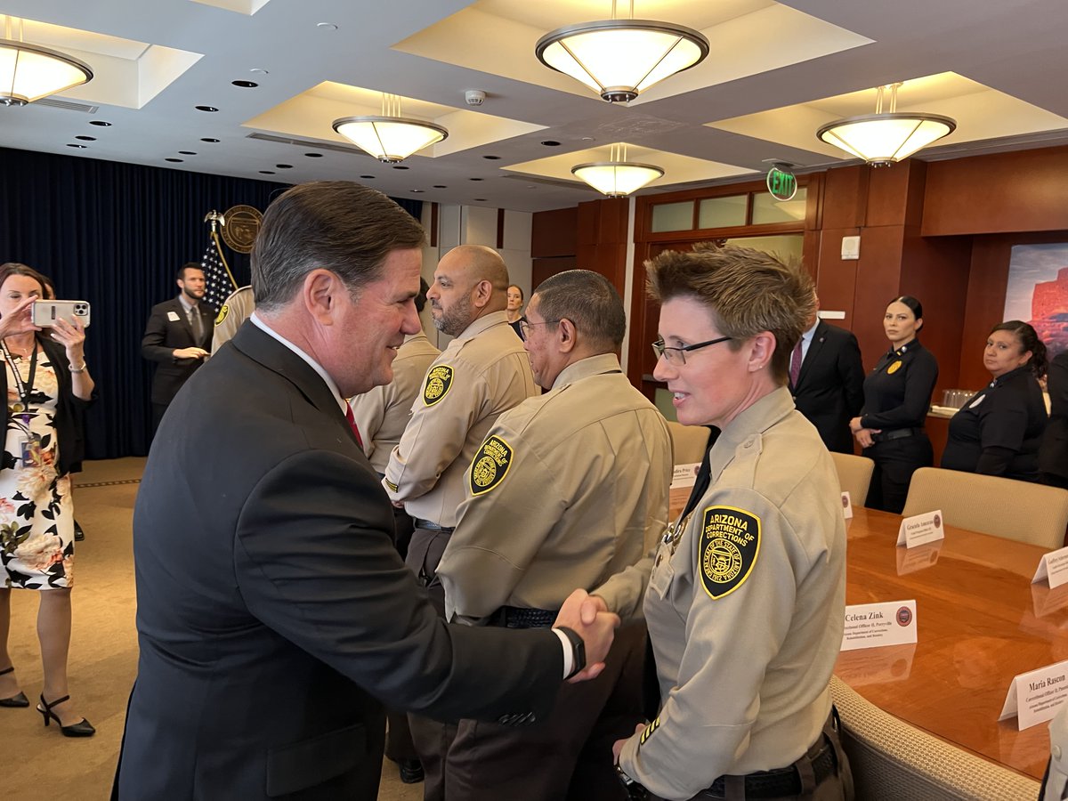 The job of a correctional officer is demanding and tough, and Arizona is grateful for their service, dedication and sacrifice. 2/2