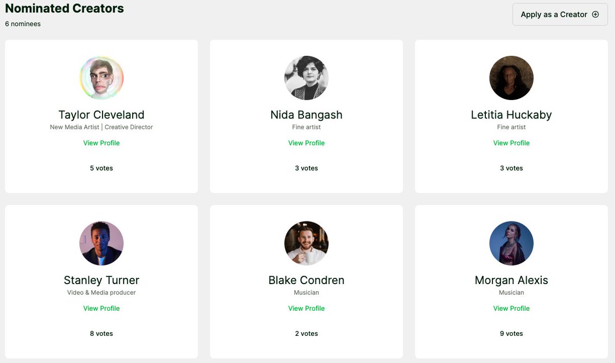 Our first class of #creators is live on app.apollocrypto.org show your support by voting and join the conversation on our TG: t.me/ApolloInuPortal and Discord: discord.com/invite/EBdYkeX… #ApolloCrypto