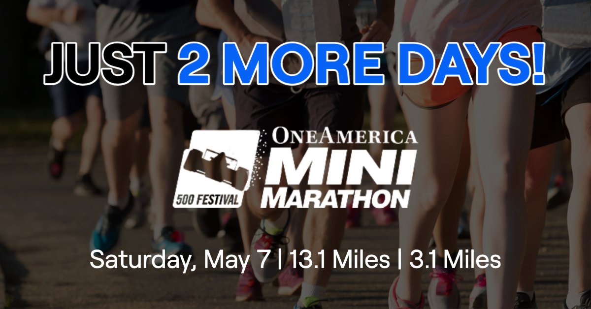 checkit4andreti's tweet photo. ✨ 2’s the magic number! Just 2 more days until the Indy Mini! 👟👟 We’ve got our running shoes laced up and ready to race this Saturday, May 7th in the OneAmerica Mini-Marathon.🍀 Wish us all luck! #CheckIt4Andretti #IndyMini2022 https://t.co/BUvAeFDTCk