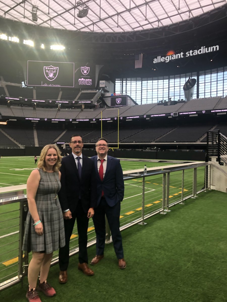 This afternoon, Erin, Kris &amp; Jimmy had the chance to tour <a href="/AllegiantStadm/">Allegiant Stadium</a>!

Our team had a great time thanks to Myisha Boyce, Katrina Dorsey, and Neumiia Duncan-Reed &amp; enjoyed learning about the many community initiatives they do &amp; how GOED can assist with them in the future!