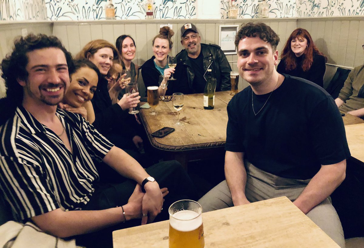 Been reviewing theatre for the best years of my life, the best of it at <a href="/OxfordPlayhouse/">Oxford Playhouse</a> - but never seen anything as joyful, intelligent &amp; outrageous as #persuasion at that venue.A love letter to Austin &amp; rave. Brilliant. Please go see! Here they are in the pub! Legends