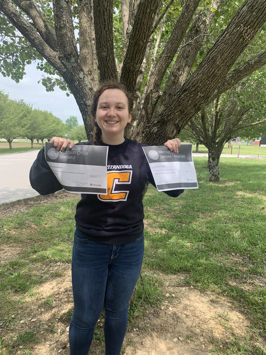 myhenley's tweet photo. Emily and Lisbeth both added Microsoft Word certification today. Emily is now a Microsoft Office Specialist since she is certified in all three programs. @CCCHSRaiders https://t.co/wj6iwcseW9
