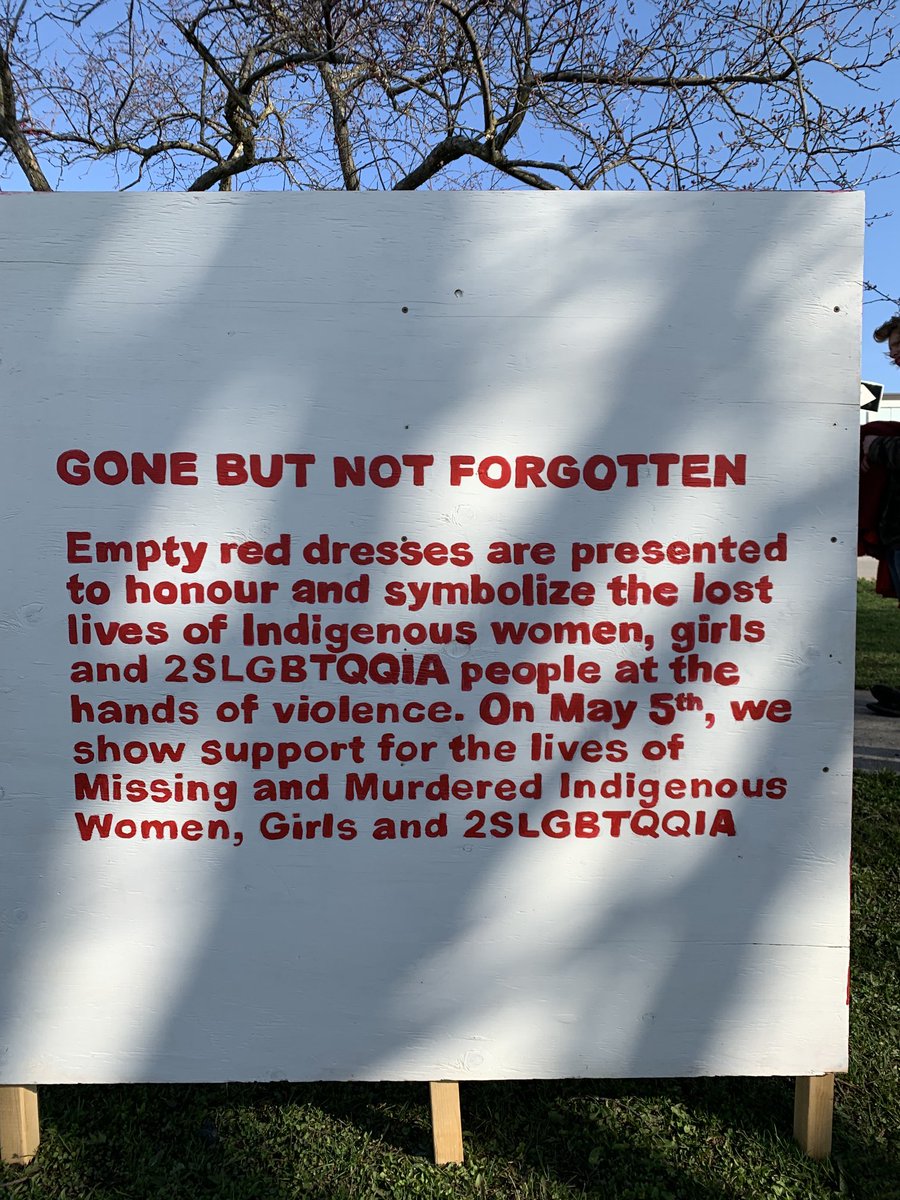 CharleneScime's tweet photo. Gone But Not Forgotten

@BarrieNorth1 tchr Aurelia Stec &amp; gr 9 art students present “Collective Red Dress Project” to honour &amp; symbolize lost lives of Indigenous women, girls &amp; 2SLGBTQQIA people at the hands of violence. 

Inspired by the work of Metis artist, Jaime Black. https://t.co/ymS6A3iiQm