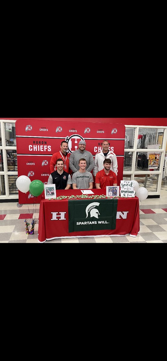 HuronWrestling's tweet photo. Big congrats to our man Kael Wisler on signing to wrestle in the Big Ten Conference at Michigan State University! We’re all so proud and can’t wait to see what you do! #gogreen https://t.co/N3U4148WOL