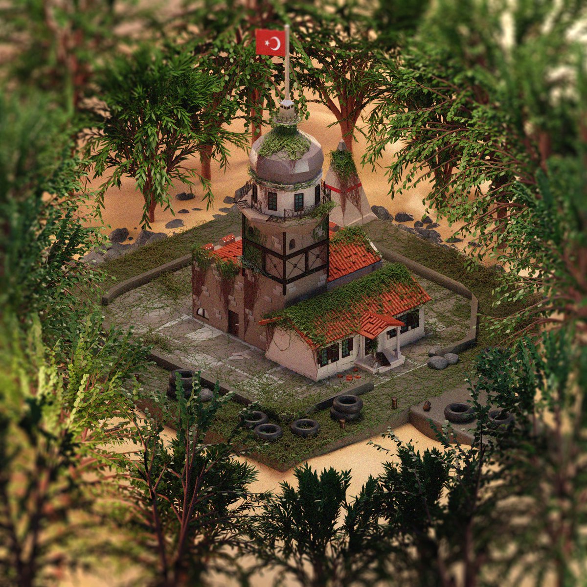 askarogluart's tweet photo. Hi all. I Just finished my new #3D project. This building is called Maiden's Tower (Kız Kulesi) from #istanbul / #turkey
#NFTCollection #NFTCommmunity #NFTartist #NFTshill #NFTGiveaway #nftart #NFTGiveaways #NFT https://t.co/3EF7hUBdrN