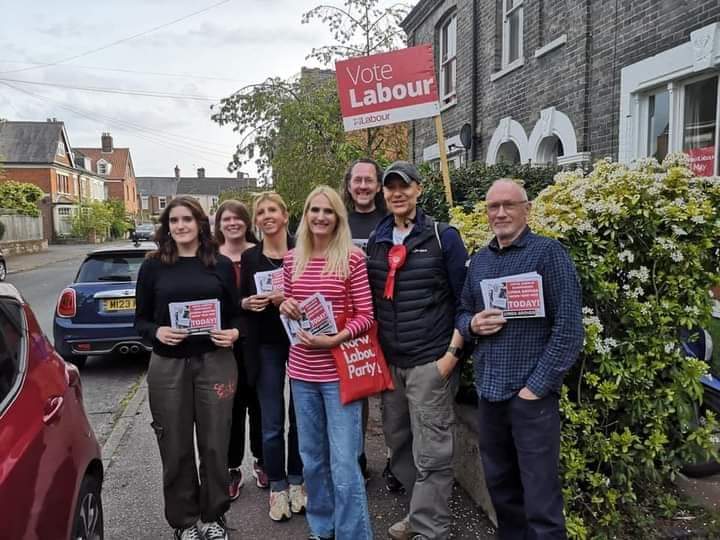 LabourNelson's tweet photo. And polling day is over! Thank you to everyone who joined us today and to @labourlewis for the support. Good luck to all @NorwichLabour candidates. 🌹 https://t.co/Uz2uWEiBB0