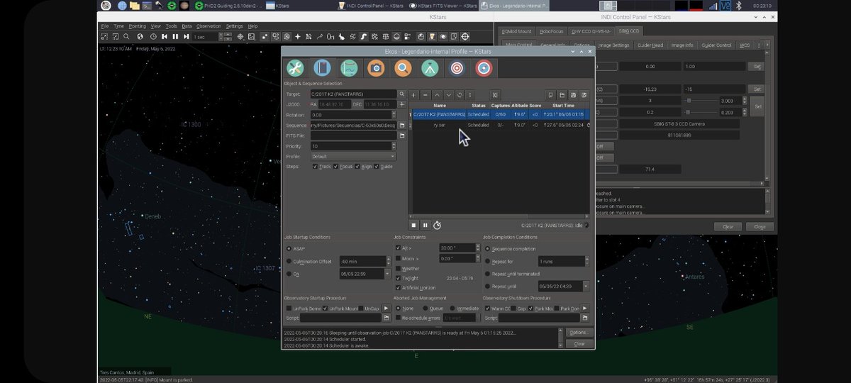 rafacastill0's tweet image. C/2017 K2 and RY SER scheduled for tonight  #KSTARS #Astroberry