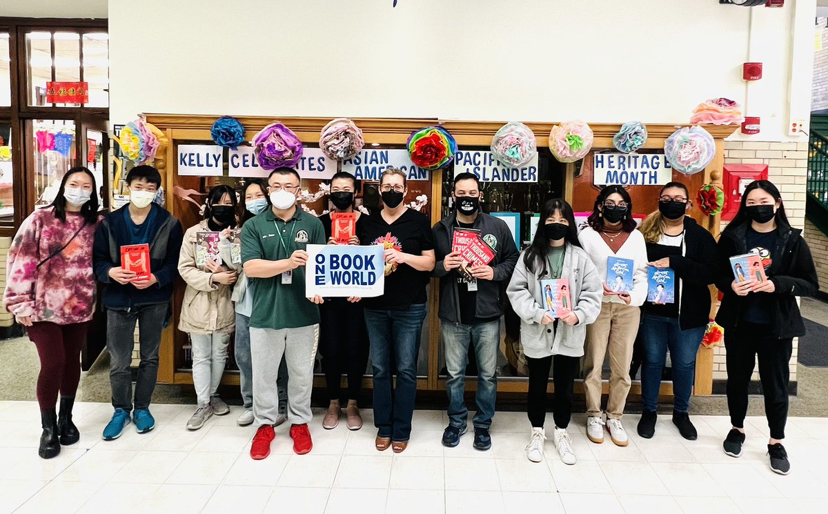 Counselor_Law's tweet photo. Thank you for One Book World donating a set of books written by Asian authors to KCP! Mr. Bao, your heart for the Asian and Kelly community is greatly appreciated! #AAPIHeritageMonth #AAPIMonth #AAPI https://t.co/HnyOR805YG