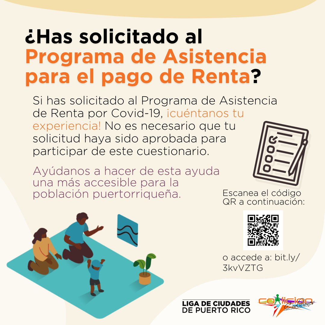 CoalicionPR's tweet photo. La Liga de Ciudades y la Coalición de Coaliciones Pro Personas sin Hogar se han unido al National Low Income Housing Coalition (NLIHC) para viabilizar el acceso a fondos del Programa de Asistencia para el pago de Rentas del Departamento de la Vivienda. https://t.co/64bLhtv1xl