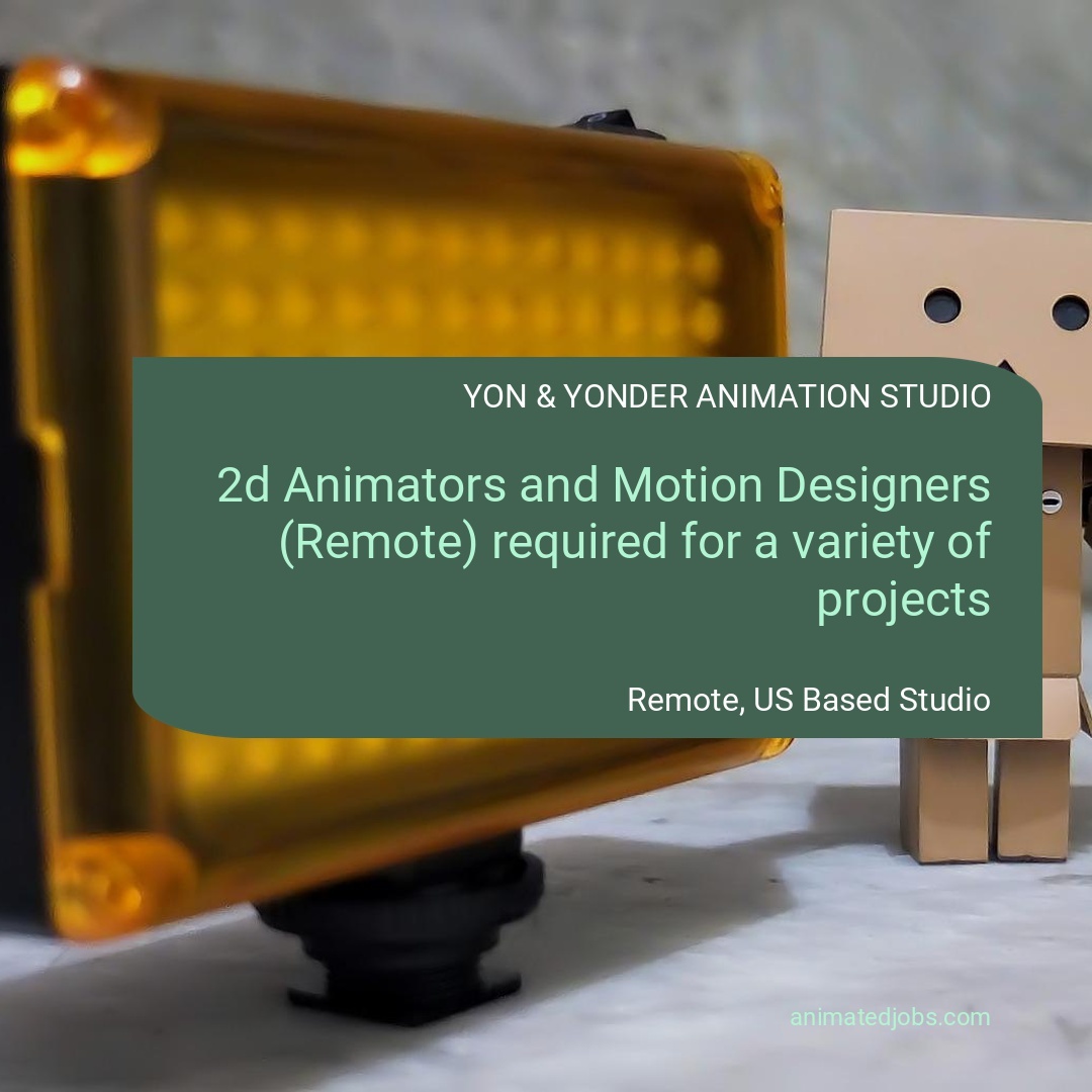 Animation Jobs on Twitter "📣 2d Animators and Motion Designers (Remote
