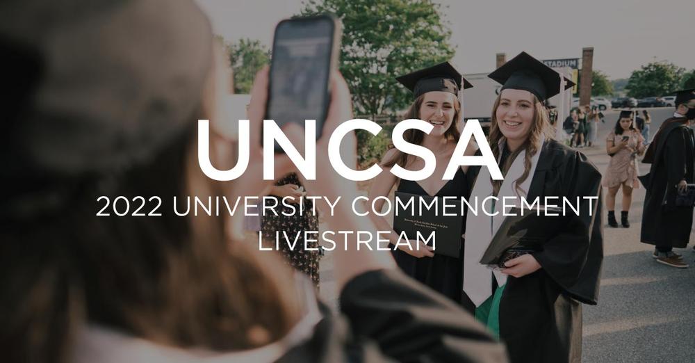 UNCSchoolofArts's tweet photo. University Commencement weekend is nearly here! Share the livestream link with friends and family who will be joining us virtually to celebrate the Class of 2022: https://t.co/SRXIqE885x

#UNCSAgrad #poweringcreativity https://t.co/ZSyUepoHF7