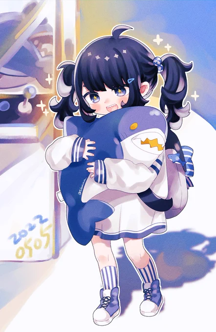 ちびサメ好きちゃん🦈 #こどもの日 