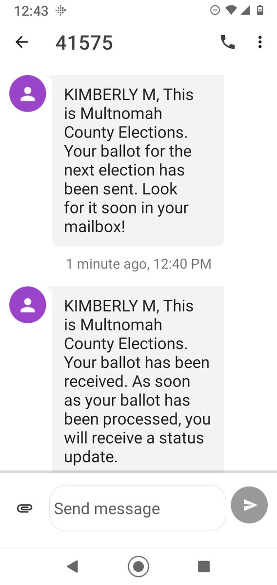 kmbrly101's tweet photo. When your state wants you to vote by making it easier for you to vote and then follows up with you after you vote! 👍🇺🇸 #VotingTransparency #OregonWantsU2Vote #BlueWave2022 #VotingRightsAct https://t.co/KI4LDqqL6a