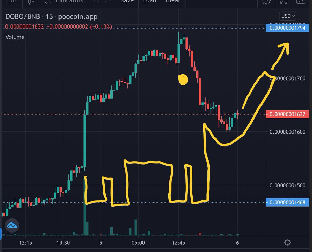 Elephant pattern forming on the 15m #DogeBonk chart. #BSC #memecoin #memecoin #meme #memes
