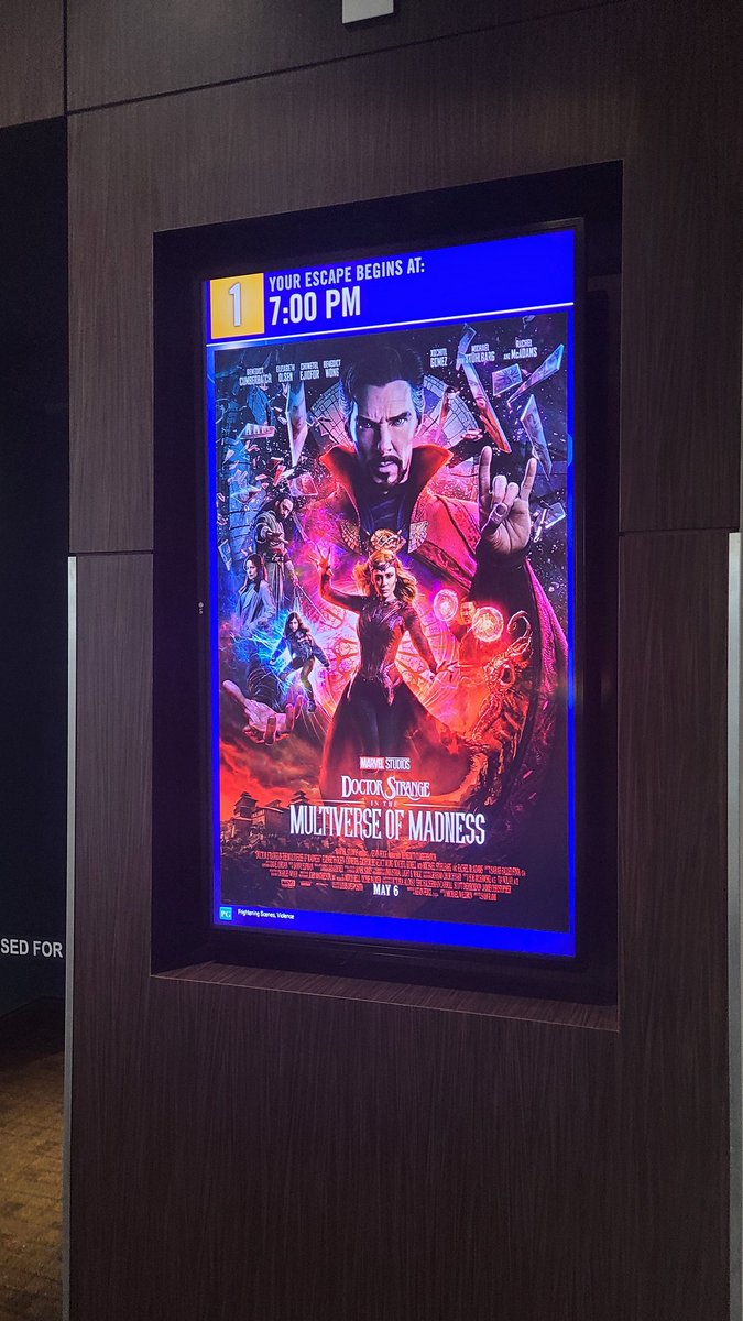 triforceplus1's tweet photo. T-Minus 30 min
#DrStrangeMultiverseOfMadness #Marvel #MarvelStudios #CineplexVIP https://t.co/ImakUlwwbU