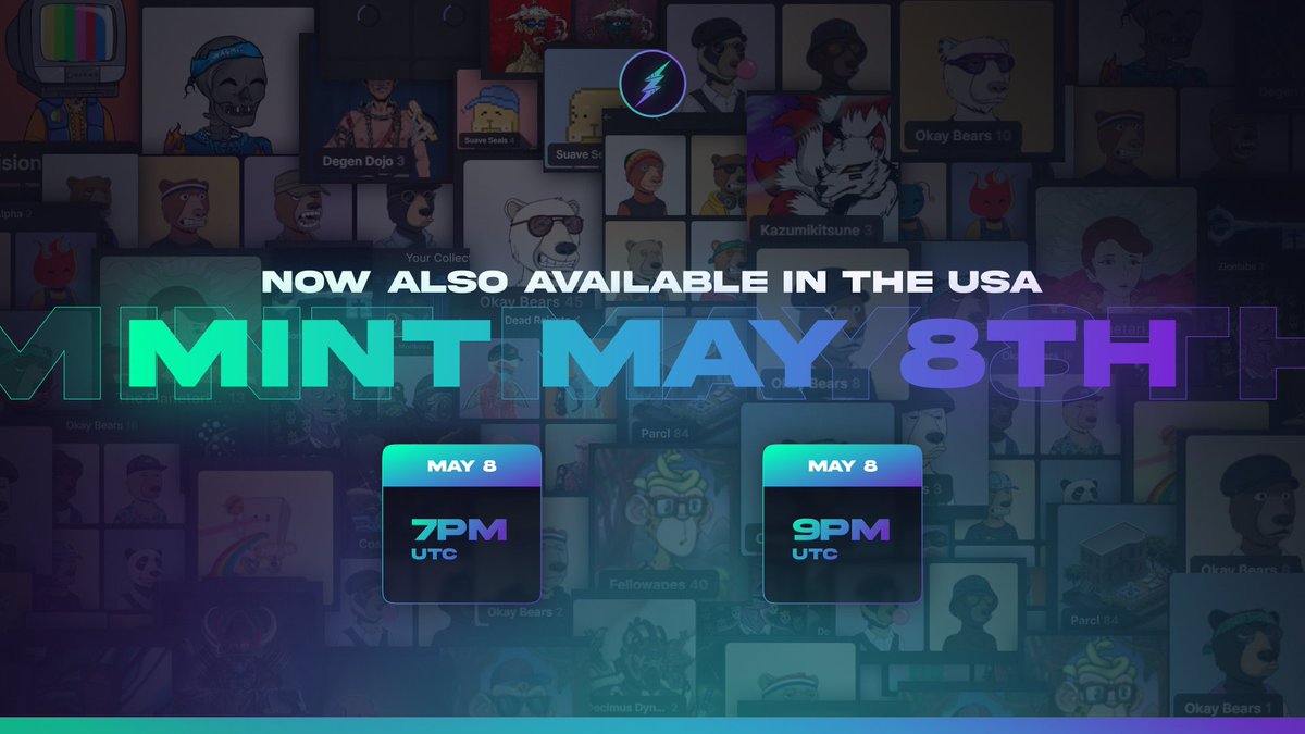 FlashNode_sol's tweet image. After a successful +1month beta period we are happy to announce our mint details ⚡️

We will be minting on May 8th this sunday

Whitelist: 7PM UTC 
Public: 9PM UTC

To celebrate this lets giveaway 5x final whitelist spots before mint🥳
To participate:
Like❤️
Follow🔗
Retweet♻️