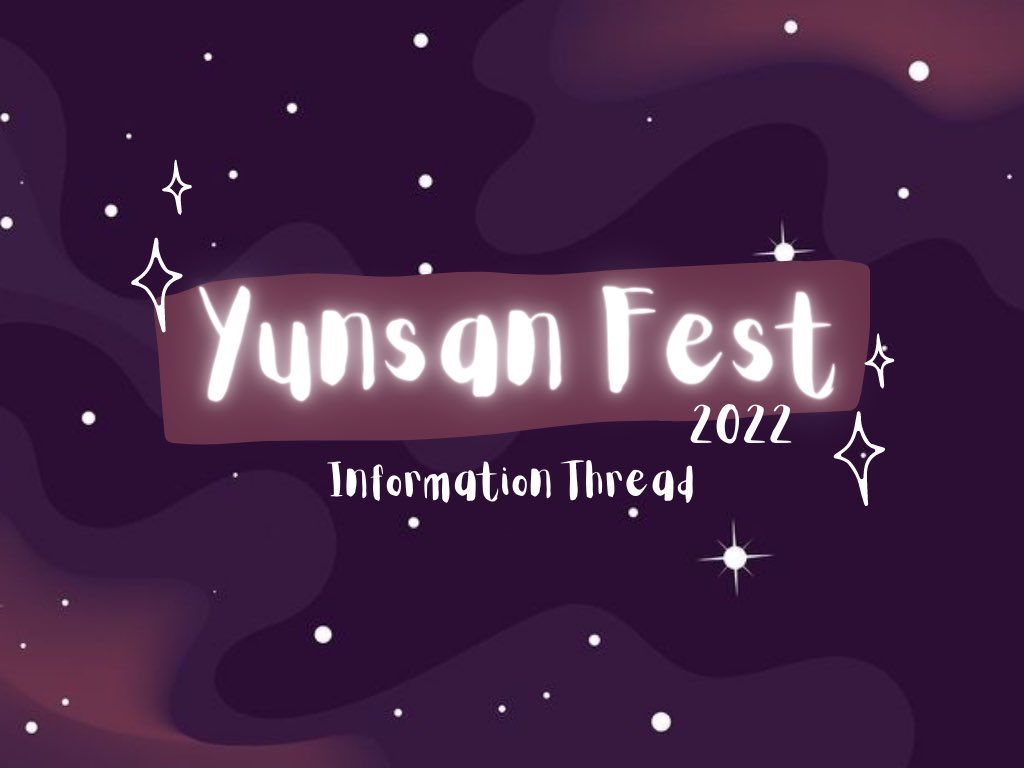 ✨Welcome to the Yvnsxn Fest 2022 ✨

Please refer to the thread below for information about the fest. 

We hope you look forward to what we have in-store for you all!