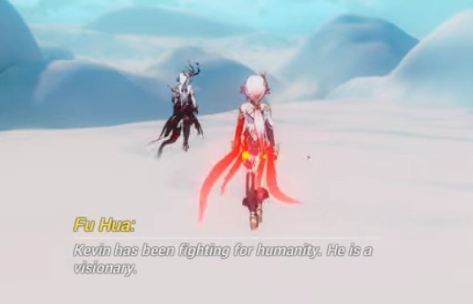 maxionic's tweet photo. Idk what will hyv do with the final arc of Honkai story but I just hope I can see Kevin and Fuhua fighting Honkai side by side as a comrade for one last time. They are the remaining mantis left from Previous Era. They have been through so much and deserved the very best ending https://t.co/7R96LMKxSL