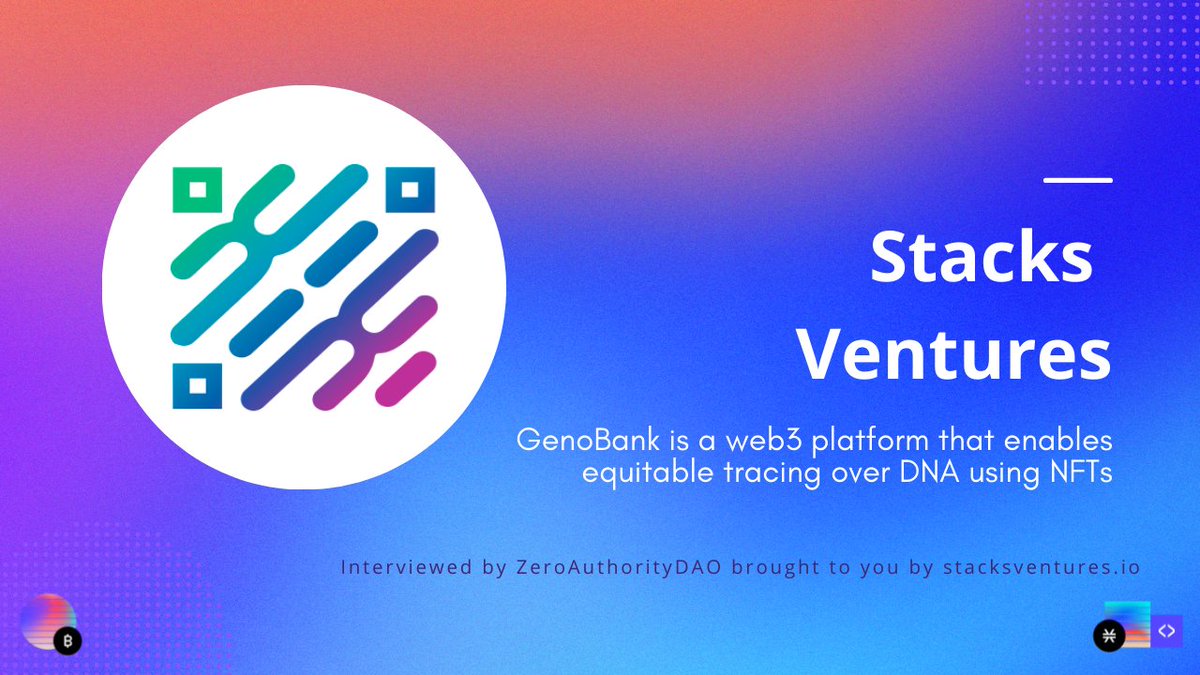zeroauthdao's tweet photo. Tune in for a conversation May 6, 2022 | 3pm est  

with @genobank_io @duribeb @ShazzaShayrocka 

📺 https://t.co/Lb7ltcTMxn https://t.co/XwnjcnBsJp