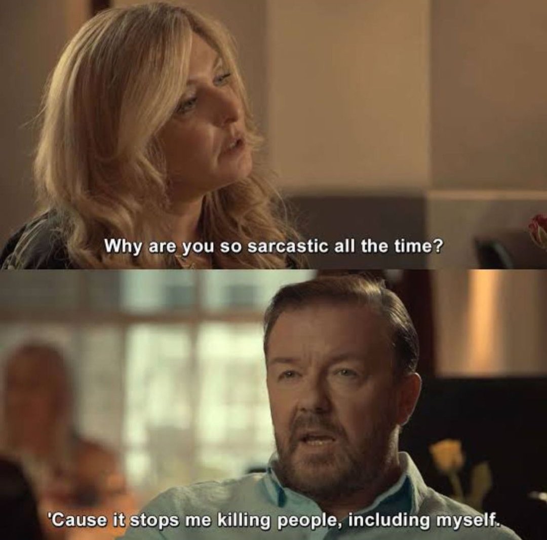 kuchbhiadi's tweet photo. Man afterlife ❤️ @rickygervais https://t.co/uqX1vnfdwd