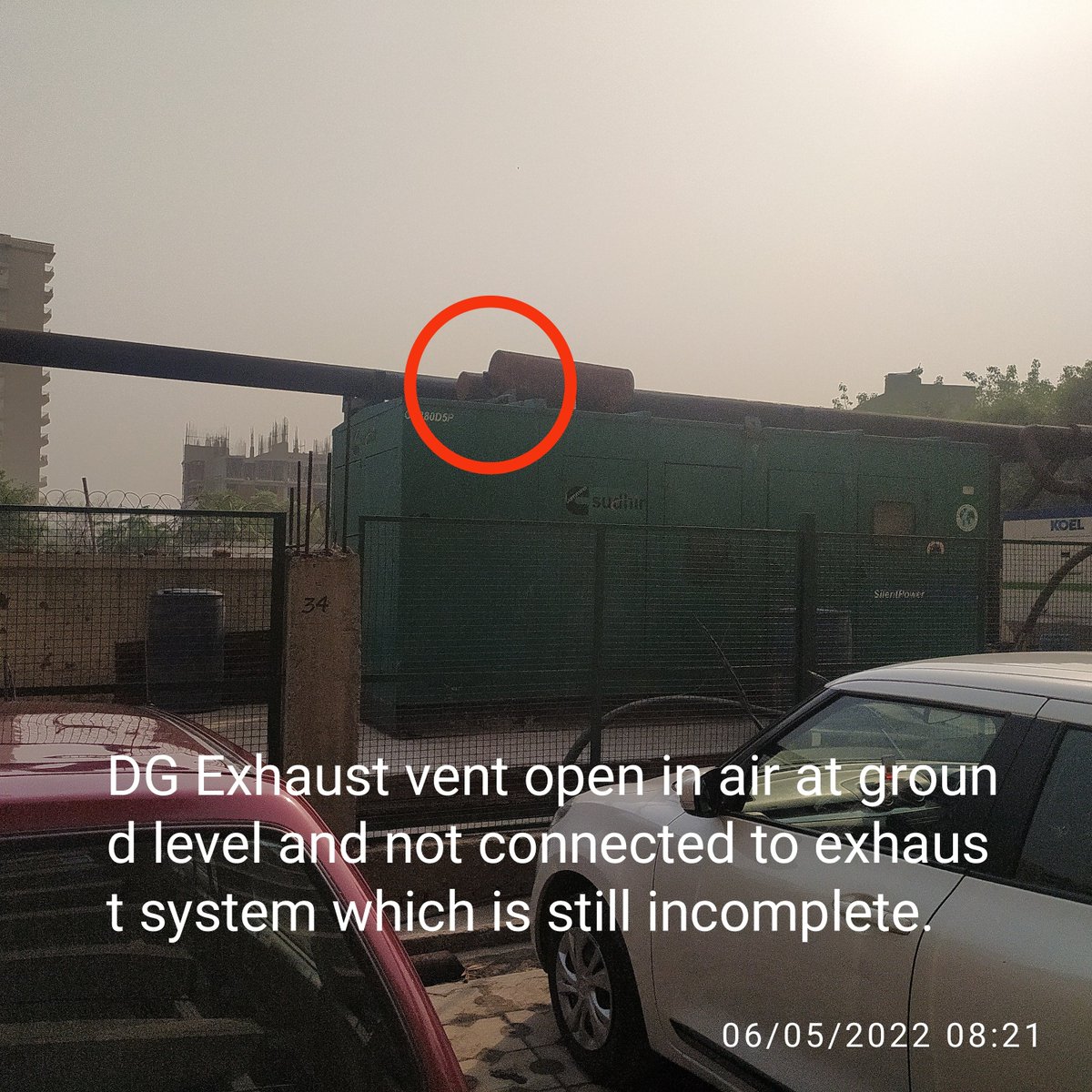 chitranshi62's tweet photo. @UPPCBLKO, @UPPCLLKO,@UppcbG, @dm_ghaziabad, @CMHelpline1076,@UPCMOffice Heavy pollution due to DG exhaust in Officer City 2, Rajnagar Ext, Ghaziabad. https://t.co/xqsgWjndj6