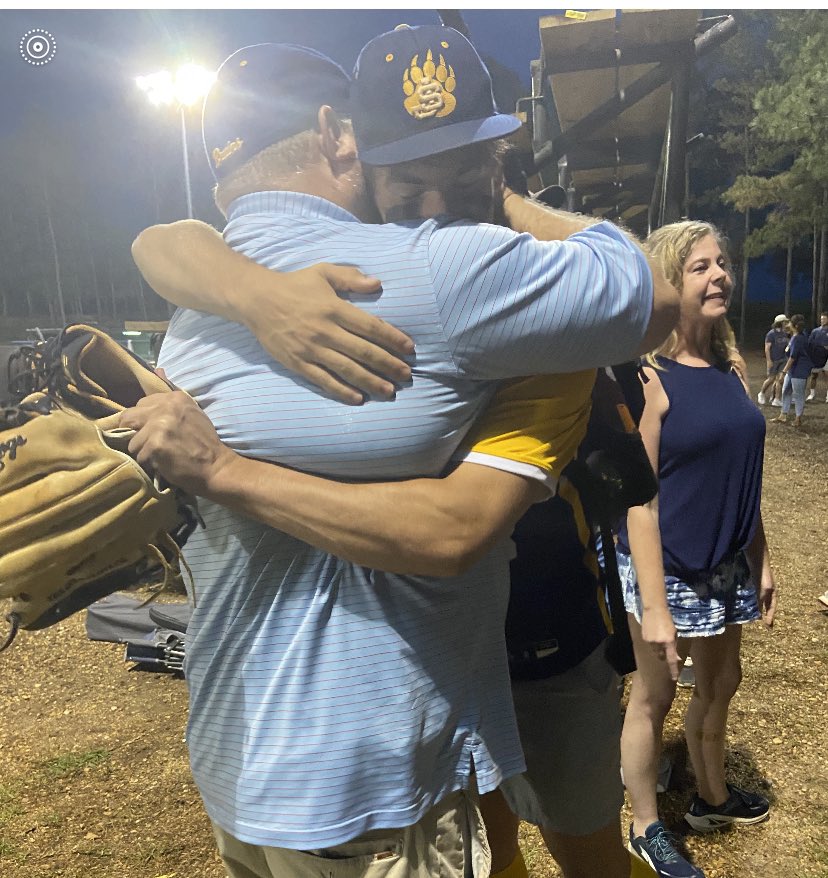Brad12t's tweet image. Last high school postgame hug tonight. So glad that @Sam_Thomas18 got to play the game he loves with his best friends for 4 years. Proud of all they accomplished together and the leaders they became. This one hurts but looking forward to the next adventure @clccbaseball