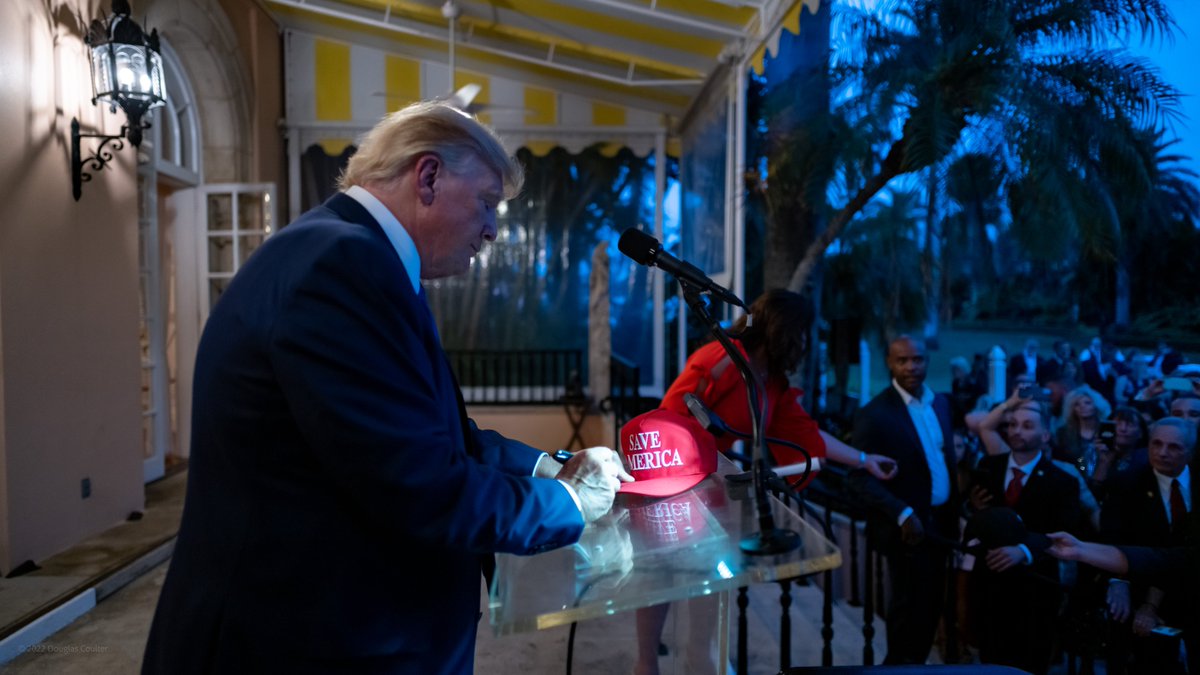 RealMarkFinchem's tweet photo. What an amazing time at Mar A Lago. We had a great turnout and President Trump was fired up. The attendees were fired up. You could tell there was energy there. https://t.co/8UNkhXV3lq