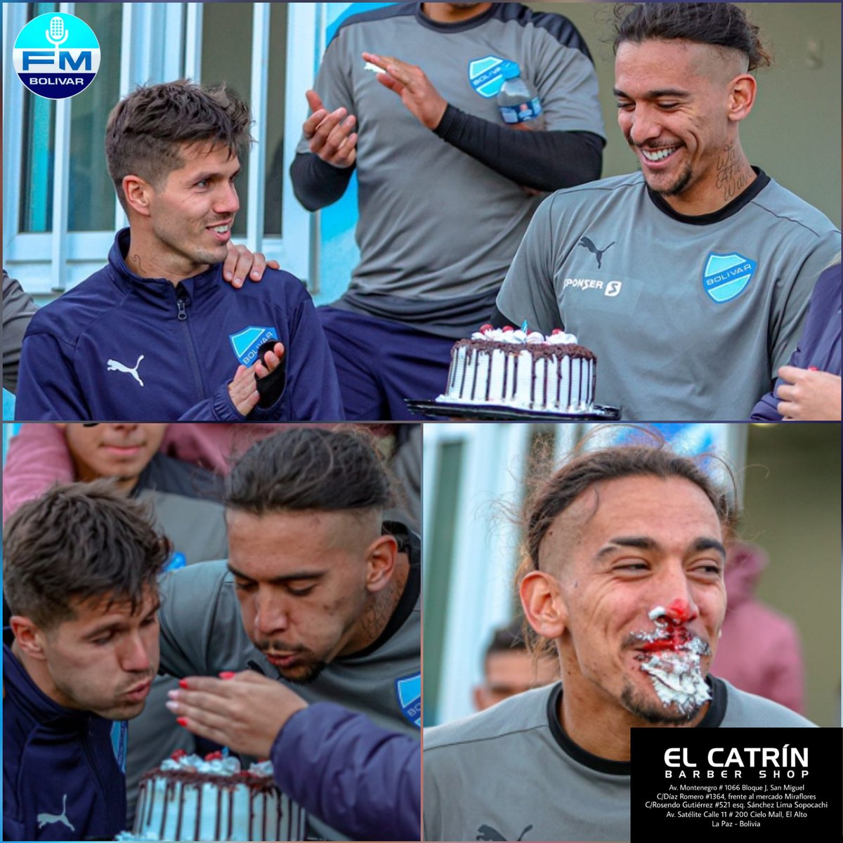 FM_BolivarOfi's tweet photo. #DeCumpleaños
🥳🎂FESTEJO DOBLE 🎂🥳
💙👏XICO DA COSTA Y PATITO CELEBRARON DE ESTA MANERA SUS CUMPLEAÑOS👏💙

#ElCatrin #ElCatrinBarberShop
#VamosAKD 💙💙💙 https://t.co/eHGtymsjrp