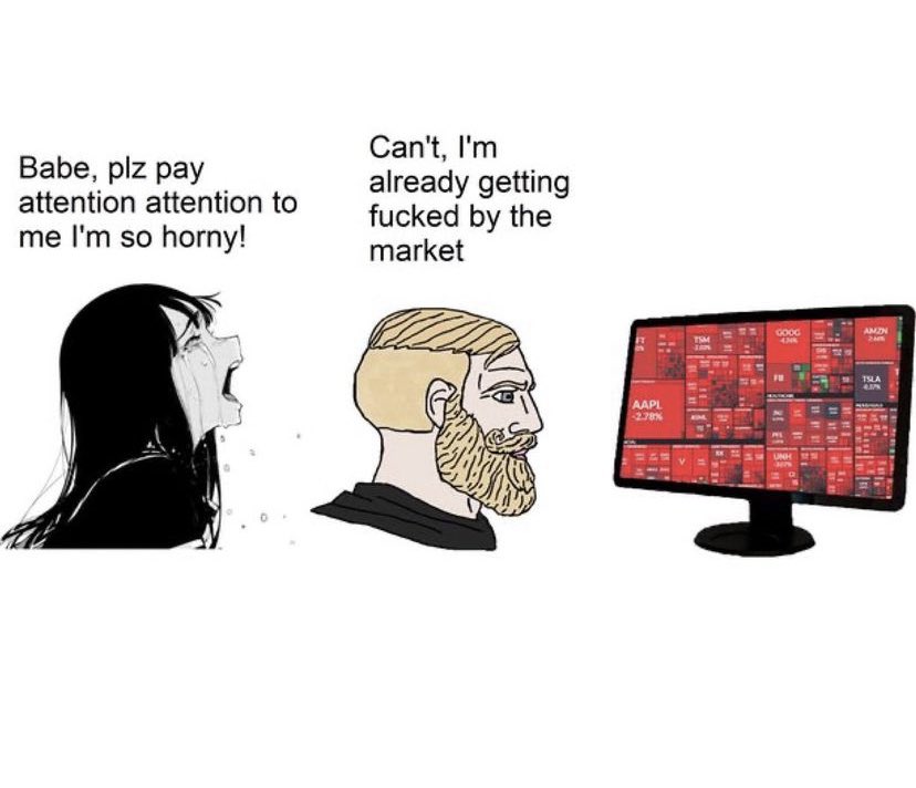 TastelessDegen's tweet photo. Market fucks us

#crypto #Cryptocrash https://t.co/nnp3bUGxgr