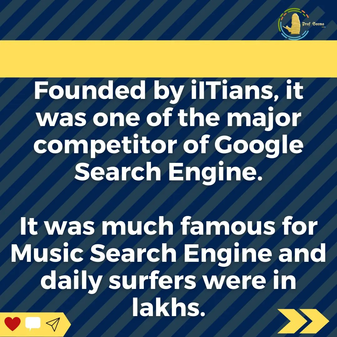 profseemagupta's tweet photo. Do you want to know how and why https://t.co/mnEGKItOYm failed? 

In recent times, when we need something, we tend on "google karlo" but back in 2006 , it was https://t.co/mnEGKItOYm, isn't it interesting? 

Swipe right 👉
To know more

Follow @profseemagupta 

#Guruji #Google https://t.co/4q3DTaVpuw
