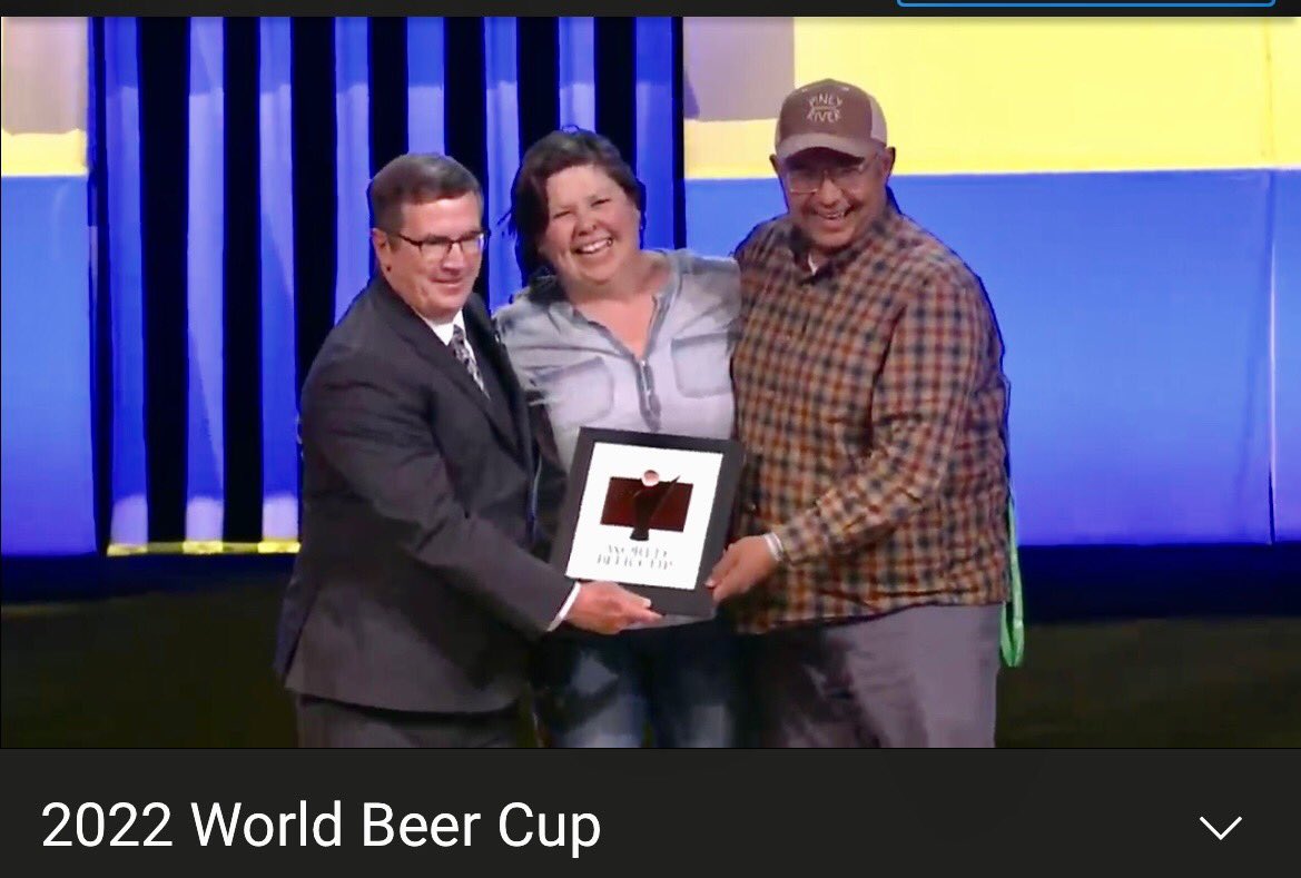 PineyRiverBrew's tweet photo. That’s a bronze for Missouri Waltz with Cherries, winning in the wood and barrel-aged fruited sour beer category. Winning ain’t overrated, and we love bringing recognition to the Ozarks. ❤️🍒🍻 https://t.co/JRCqxiRALe