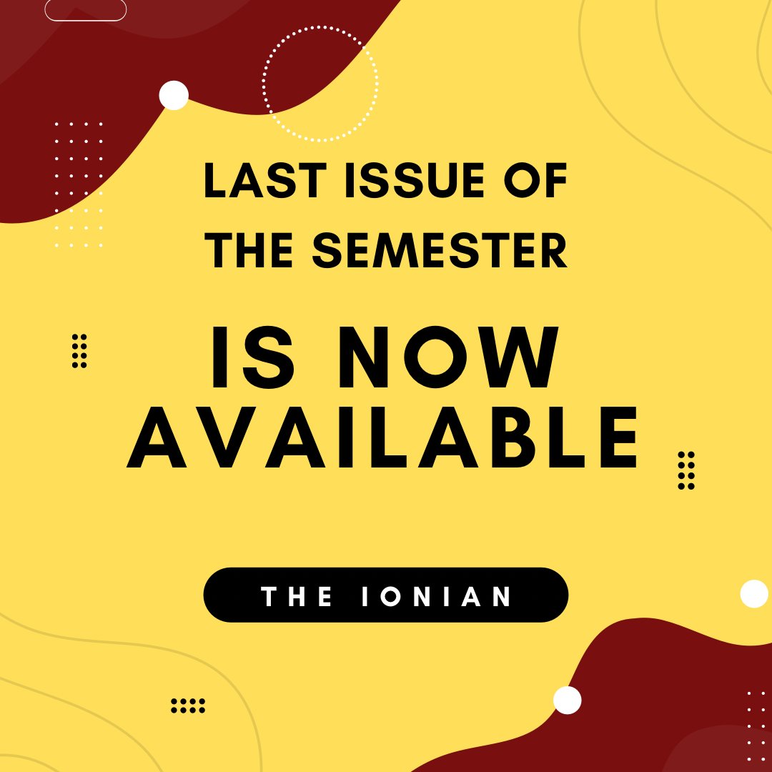 IonianNewspaper's tweet photo. Start reading now at https://t.co/0rqUbF09T3 or pick up a copy around campus! https://t.co/OAq1o3uLFa
