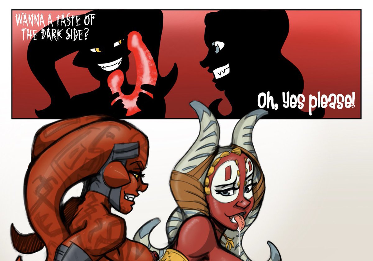 “Revenge of the Fifth” by J Miller. Darth Talon tempts Shaak Ti with the Dark Side #RevengeOfTheFifth #Revengeofthe5th #DarthTalon #ShaakTi 

😈 Full image on my Hentai Foundry 😈