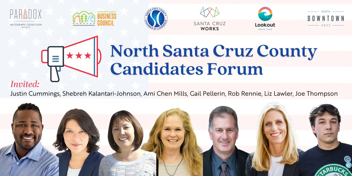 Curious to know more about our local candidates and where they stand? This unique forum will allow attendees to hear directly from these candidates on issues critical to our community and learn each candidate’s priorities if elected. santacruzworks.org/news/north-san…