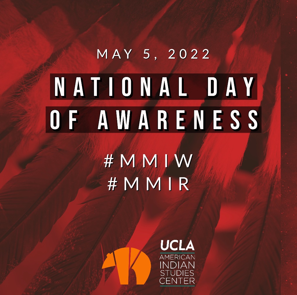 Today is National Day of Awareness. No more missing relatives.

#UCLA #UCLAAISC #MMIW #MMIR