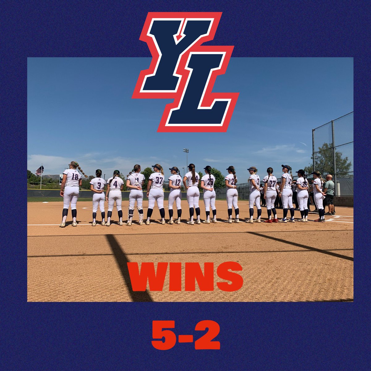 YLHS_Softball's tweet photo. Yorba Linda WINS 5-2 over Irvine in Round 1 of CIF‼️🥎 Let’s GO MUSTANGS! 💙❤️ @YLHSathletics @ylhigh @ocvarsityguy @ocvarsity @latsondheimer @Los_Stuff @CIFSS https://t.co/32Mi7ZKBSO