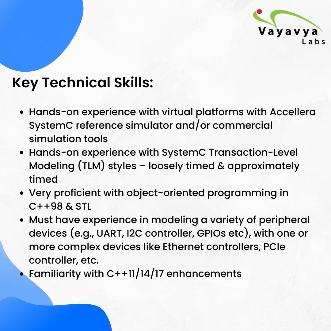 vayavya's tweet photo. We at @vayavya believe managers must be hands-on developers – this role will require you to contribute technically while managing the team.

You will have access to Vayavya’s experts in #virtualplatforms, whom you can lean on. https://t.co/dZFGHZWRuC
