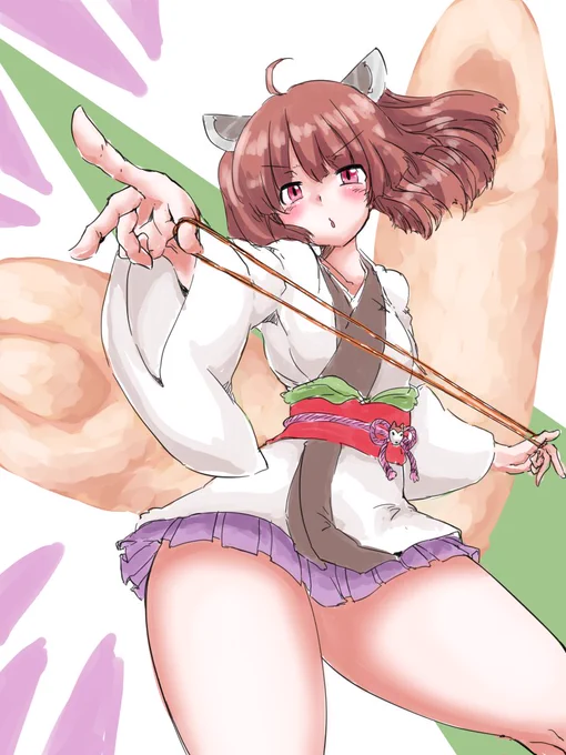 #きりたんキラキラ金曜日
今日はゴムの日なのだ!!きりたんは輪ゴムの射撃精度高そうだなって思ったのだ 