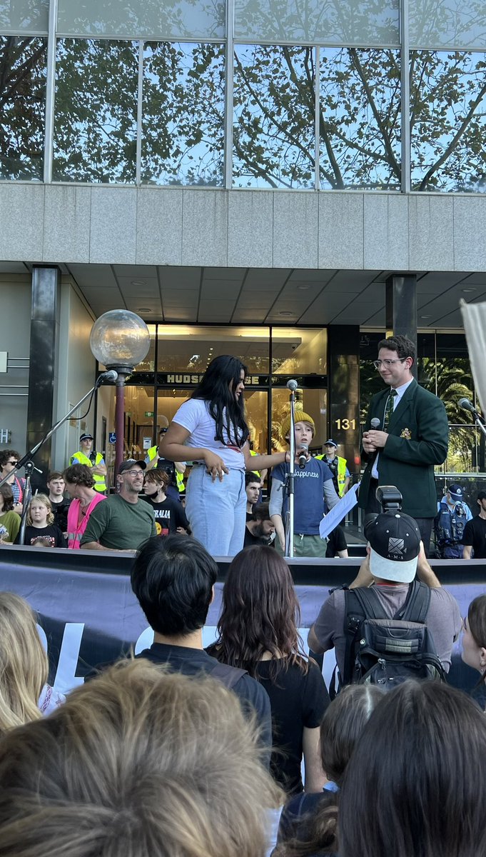 SPietschner's tweet photo. School Strike for climate in Sydney today was so inspiring. 8 year old Ryder from Lismore spoke passionately and clearly today about how climate action was important to him. #ClimateActionNow #fundsolutionsnotpollution https://t.co/eAUZtowEYC