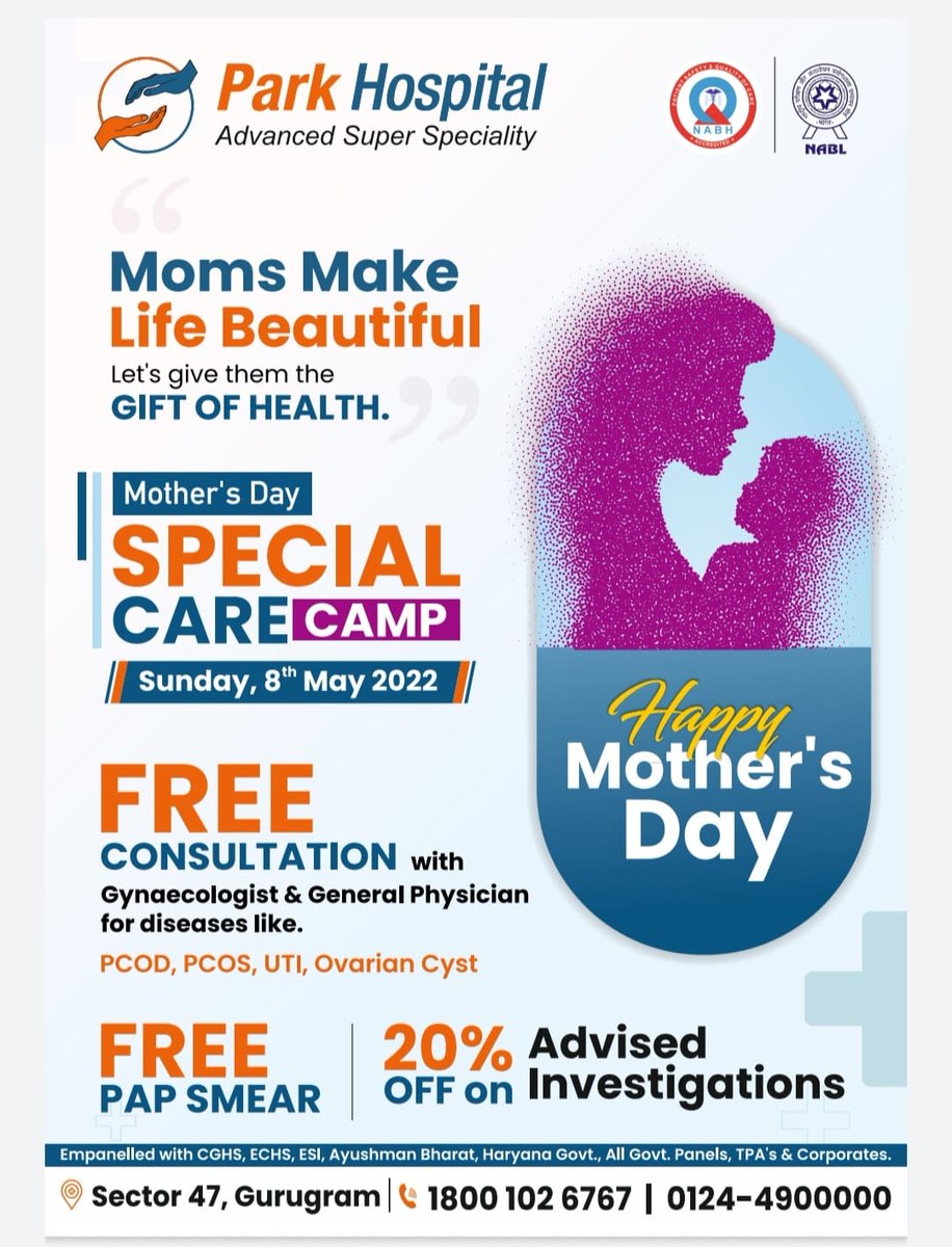 dr_tapanshah's tweet photo. A gift to every mother and every women. A step for contributing to a better society. #bebetterme #ParkHospitals #healthcamp https://t.co/TGG825ZJCD