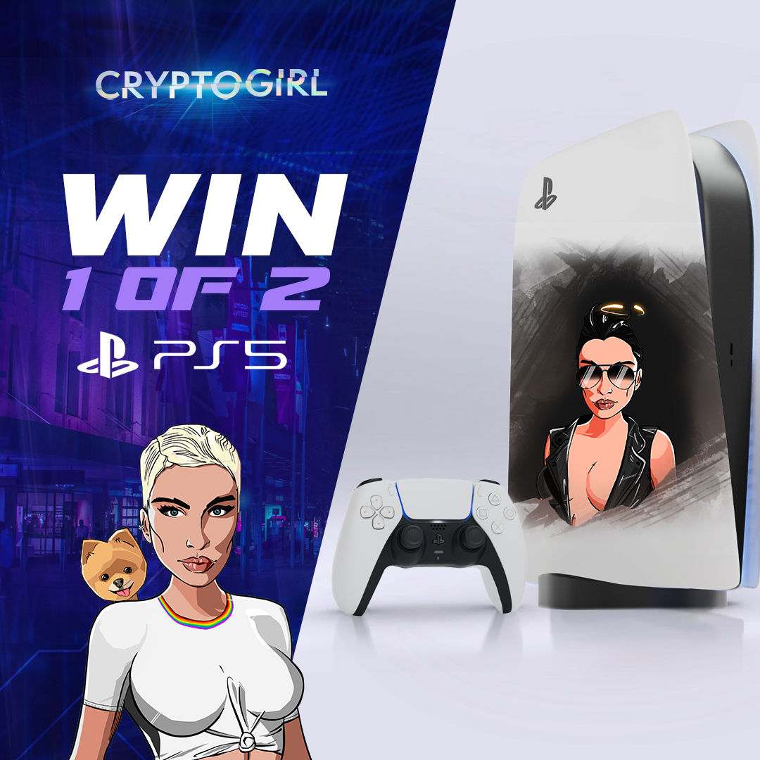 CryptoGirlNFT_'s tweet photo. How to enter:
1) Tag 3 Friends on this post or repost this image on Twitter or Instagram tagging 3 Friends
2) Take a screen shot of it
3) Follow the Crypto Girl on Discord (link in our bio)
4) Post your screenshot in the #PS5Competition tab
For all info us discord link in bio. https://t.co/38kZ0hB3mS