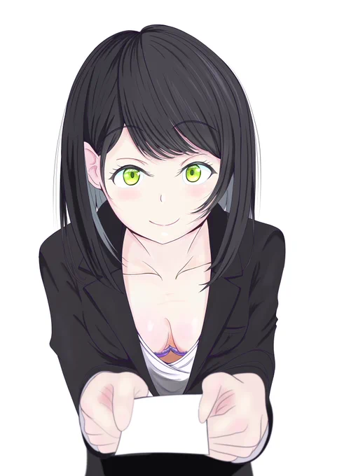 アラサー新卒の同期のお姉さん
「新人マナー研修・名刺交換」
#オリジナル 